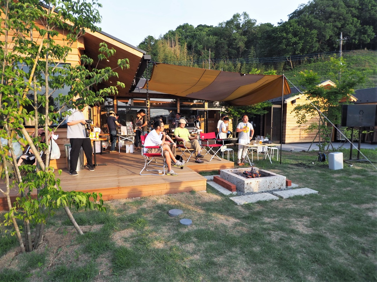 テレワークでテラスが仕事場に