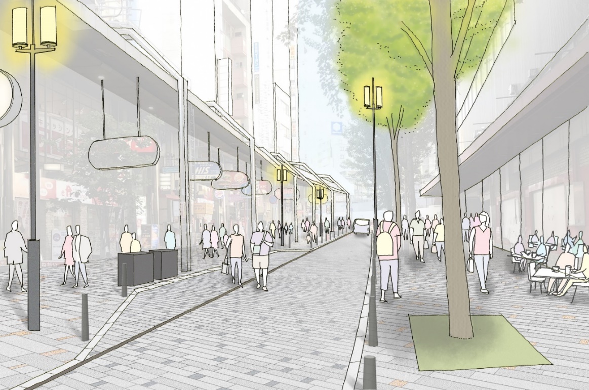 海外研究に裏打ちされた神戸三宮サンキタ通り、サンキタ広場の都市デザイン事例